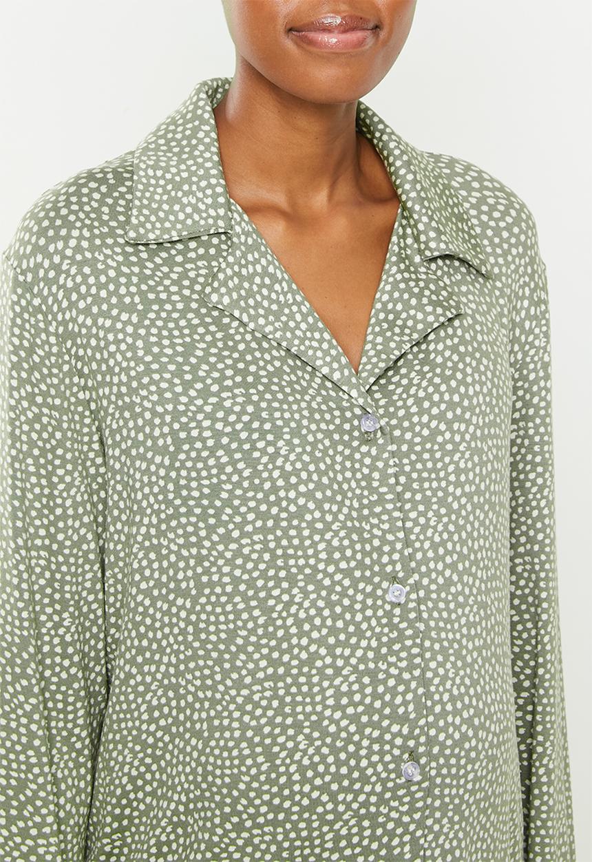 Superbalist - Maternity recovery sleep shirt - sage spot print