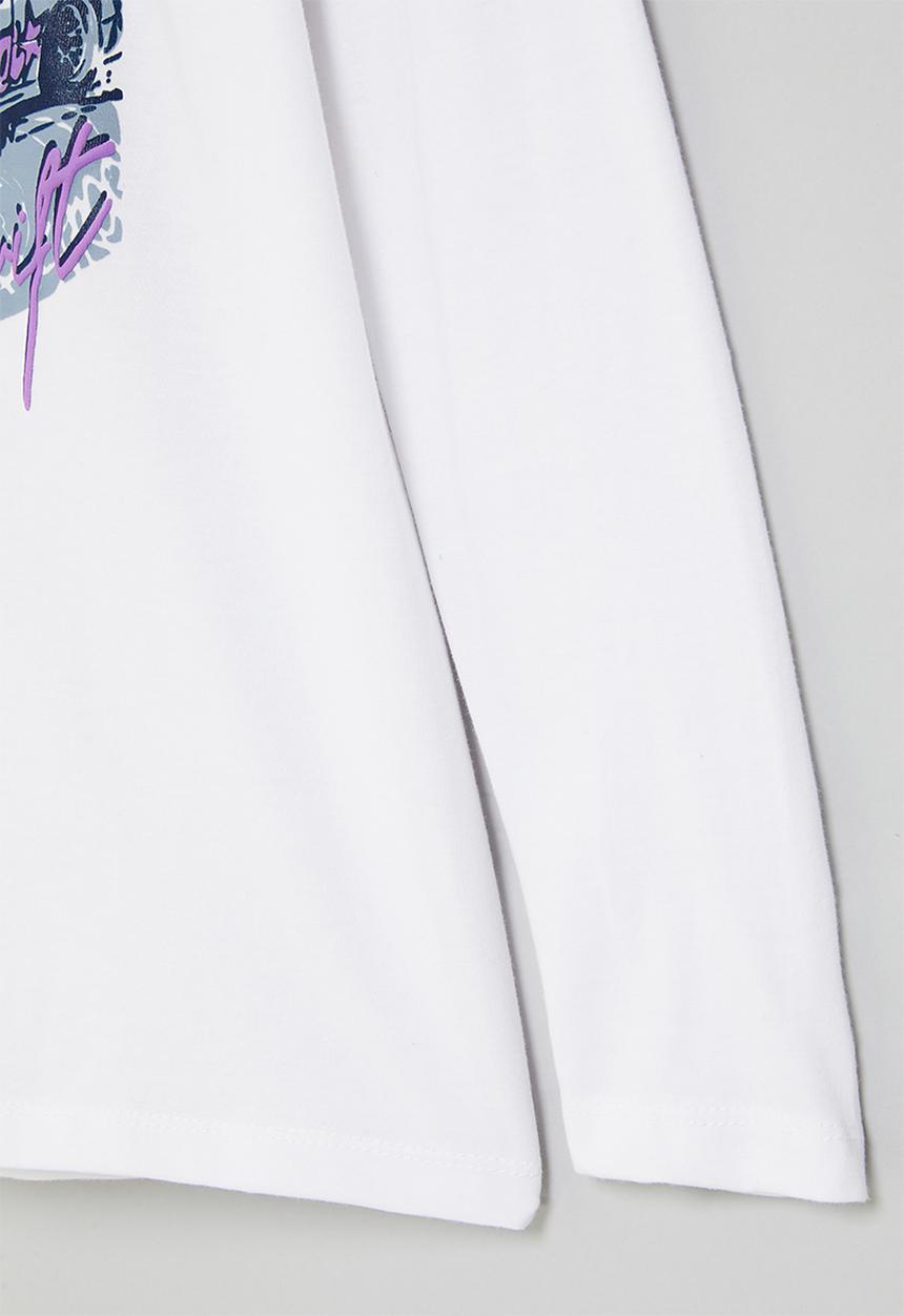 Superbalist - Boys graphic long sleeve tee - white