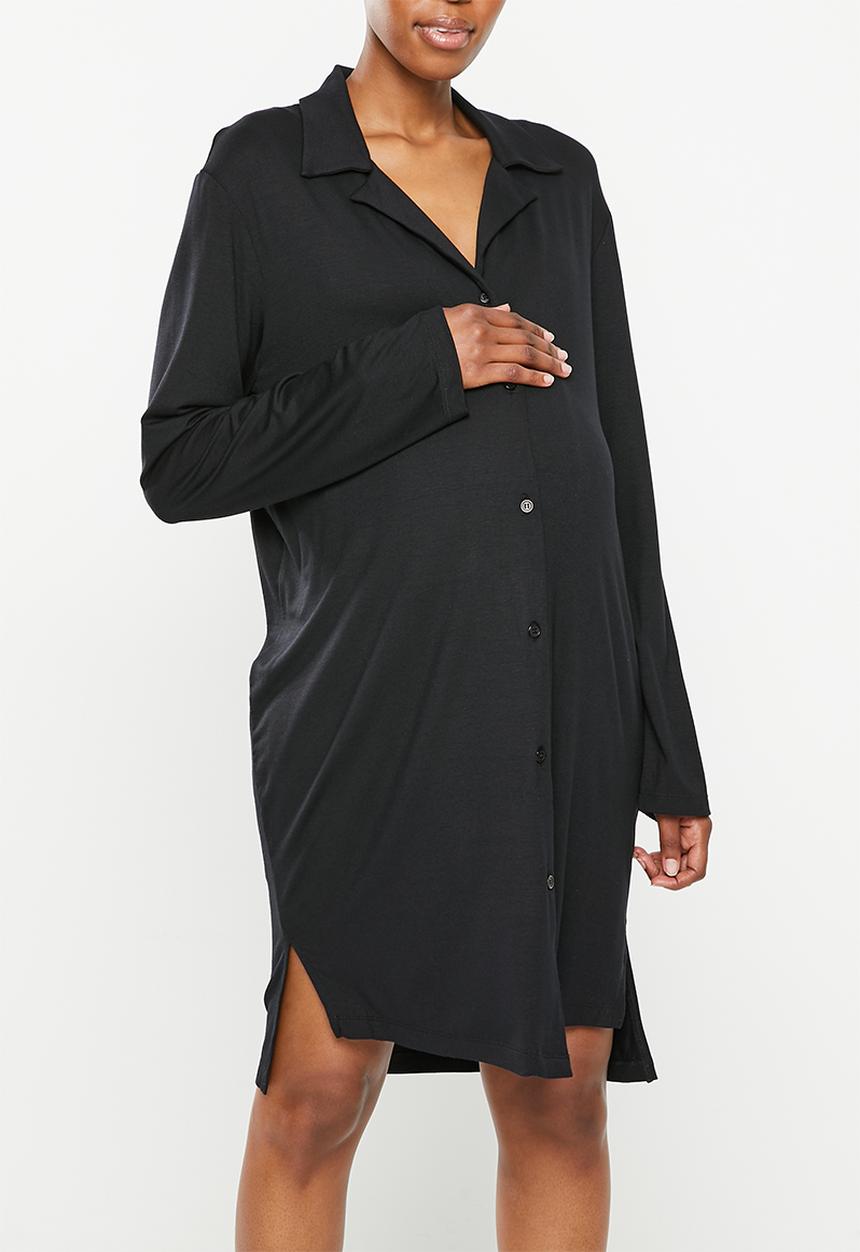 Superbalist - Maternity recovery sleep shirt - black