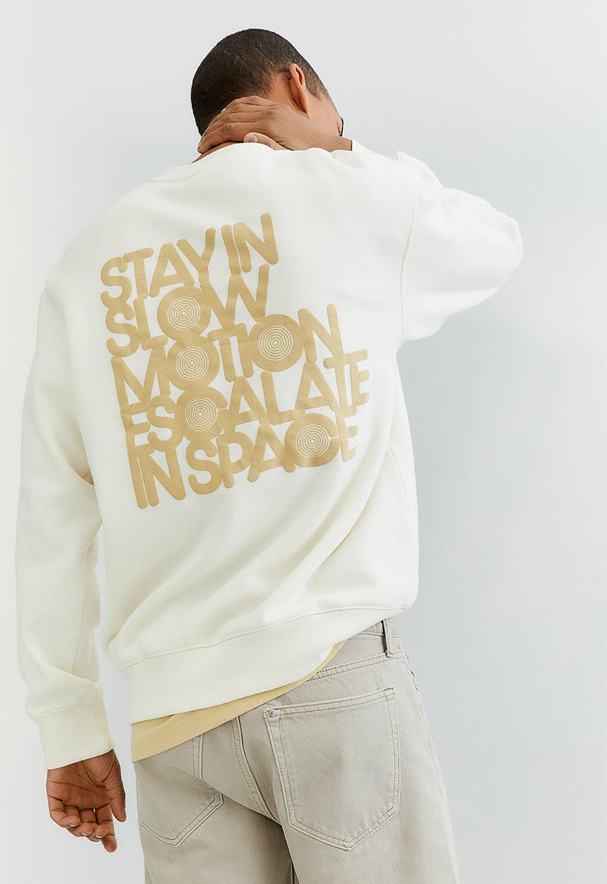 H&M - Relaxed fit sweatshirt - cream/slow motion