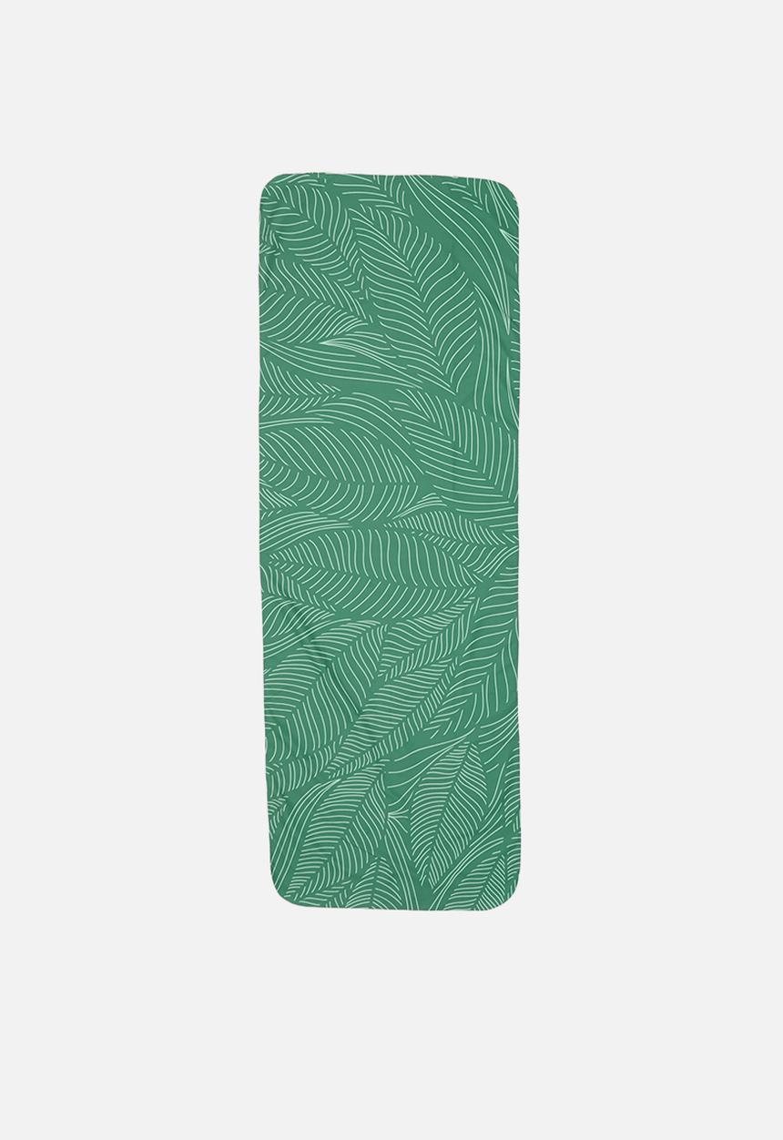 Bobums - Non slip yoga towel - feather leaf