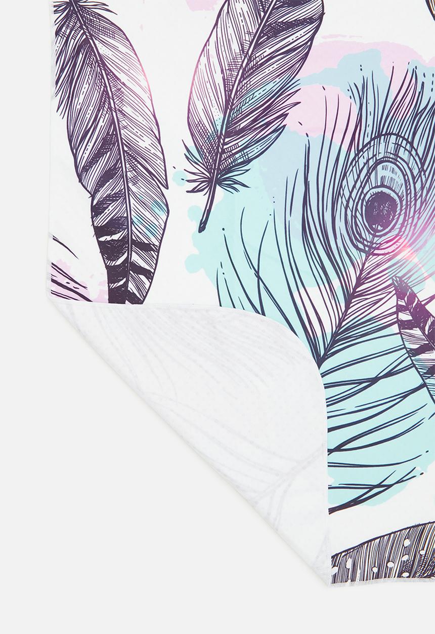 Bobums - Non slip yoga towel - bottle fern
