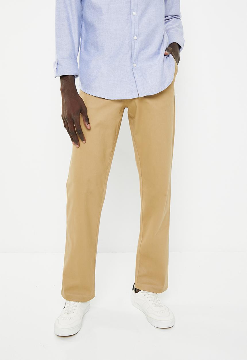 POLO - Men relaxed fit chino - khaki