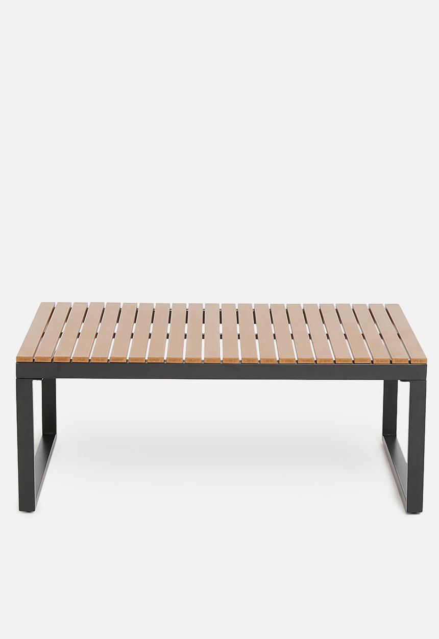 Sixth Floor - Azores outdoor coffee table- black