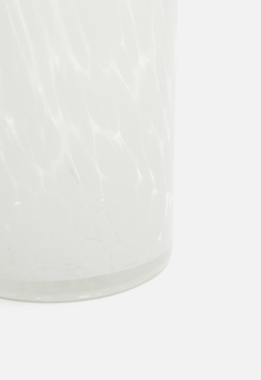 H&S - Silo vase - white/clear