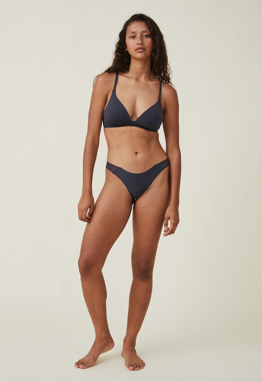 Cotton On - Party pants seamless brasiliano brief - element blue