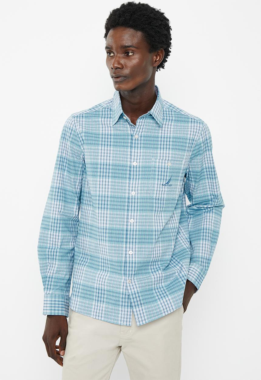 Nautica - Nautica blues long sleeve check - petrol