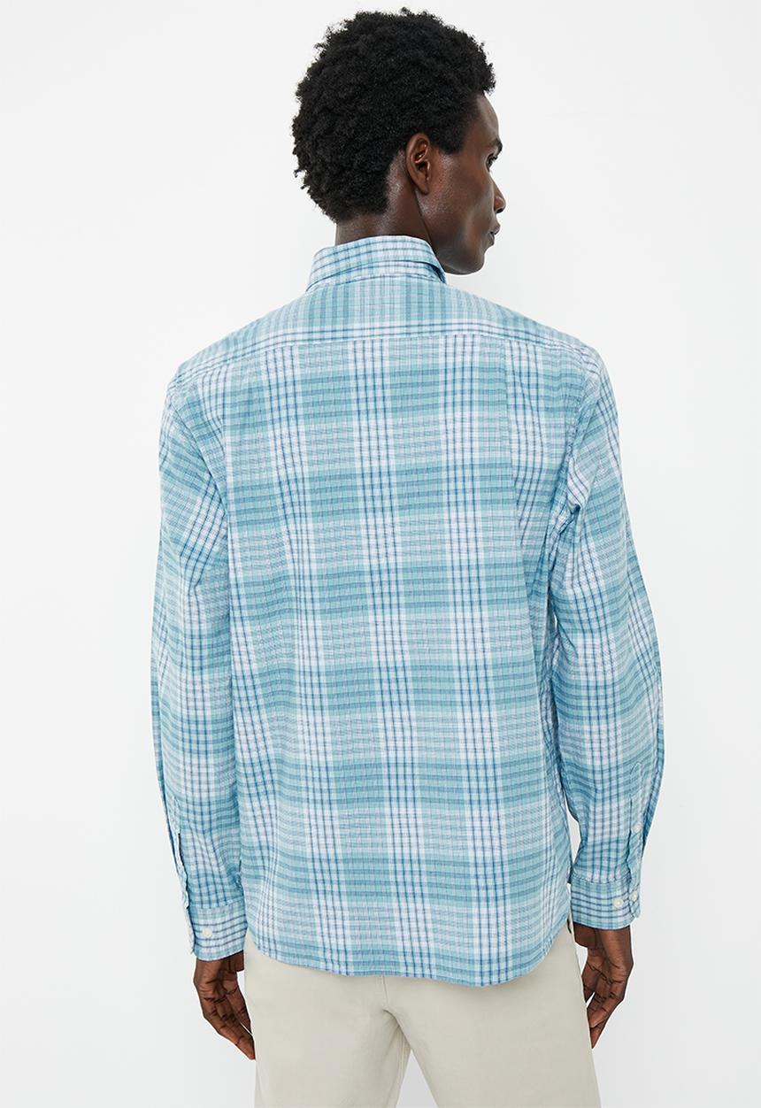 Nautica - Nautica blues long sleeve check - petrol