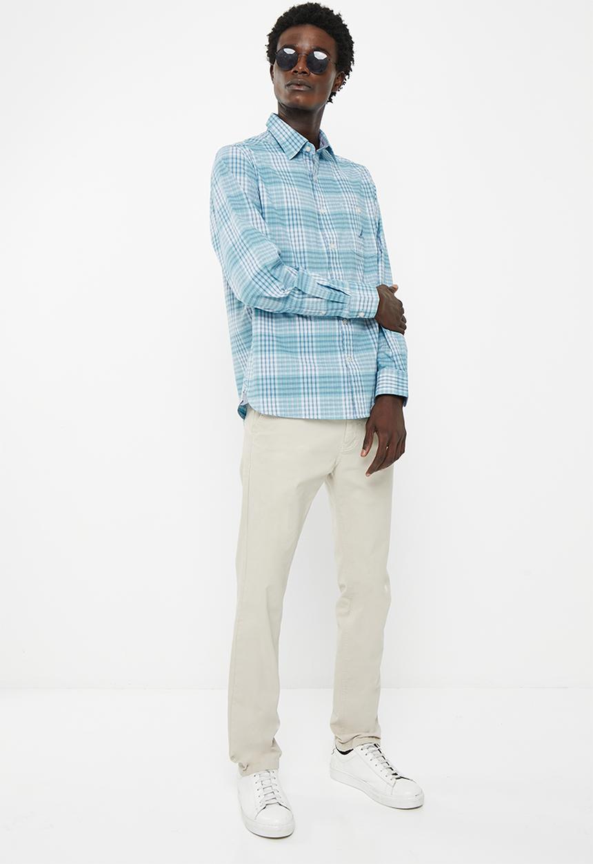 Nautica - Nautica blues long sleeve check - petrol