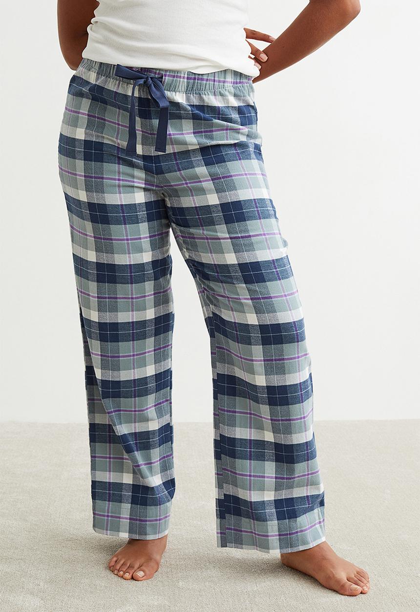 H&M - Pyjama bottoms - dark blue/checked