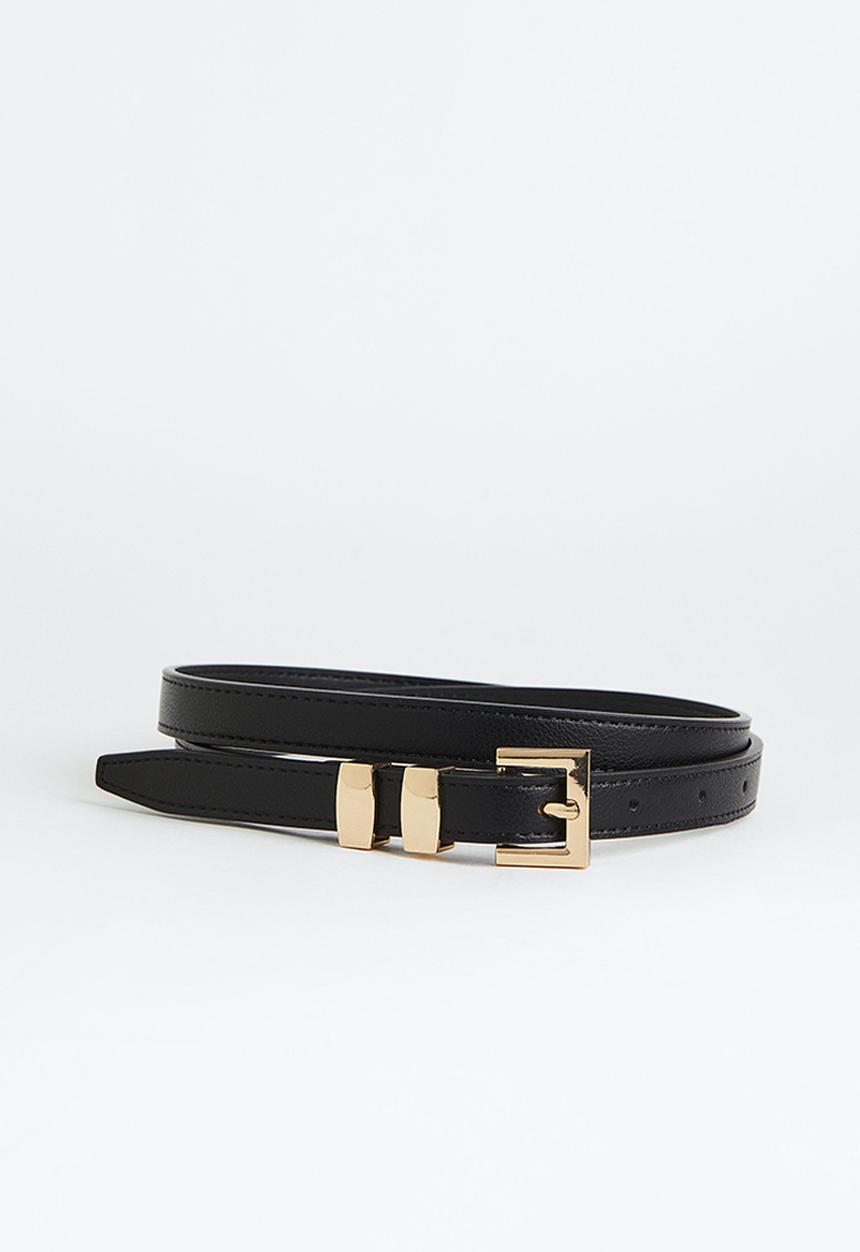H&M - Narrow belt - black 