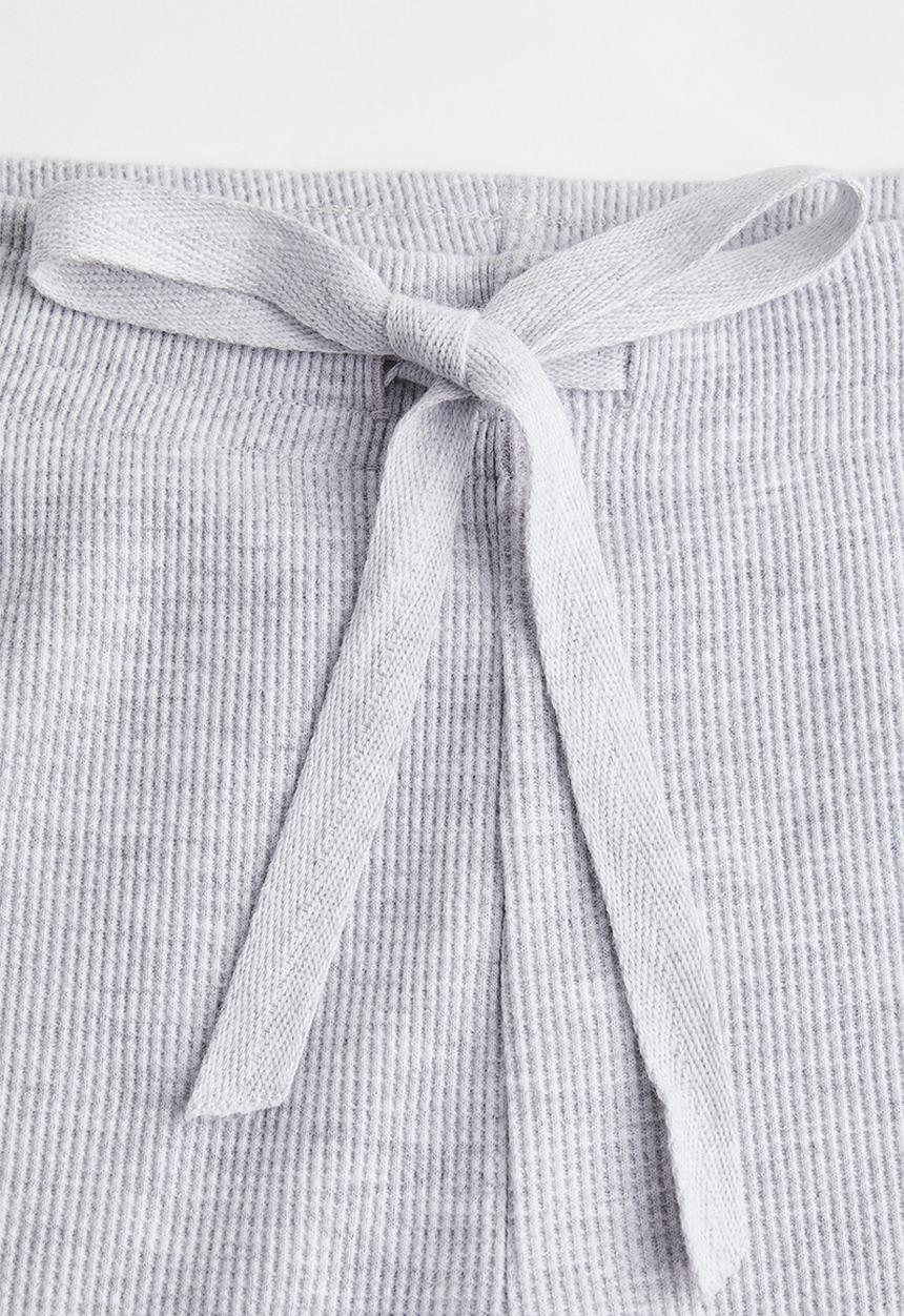 H&M - Waffled pyjamas - light grey marl