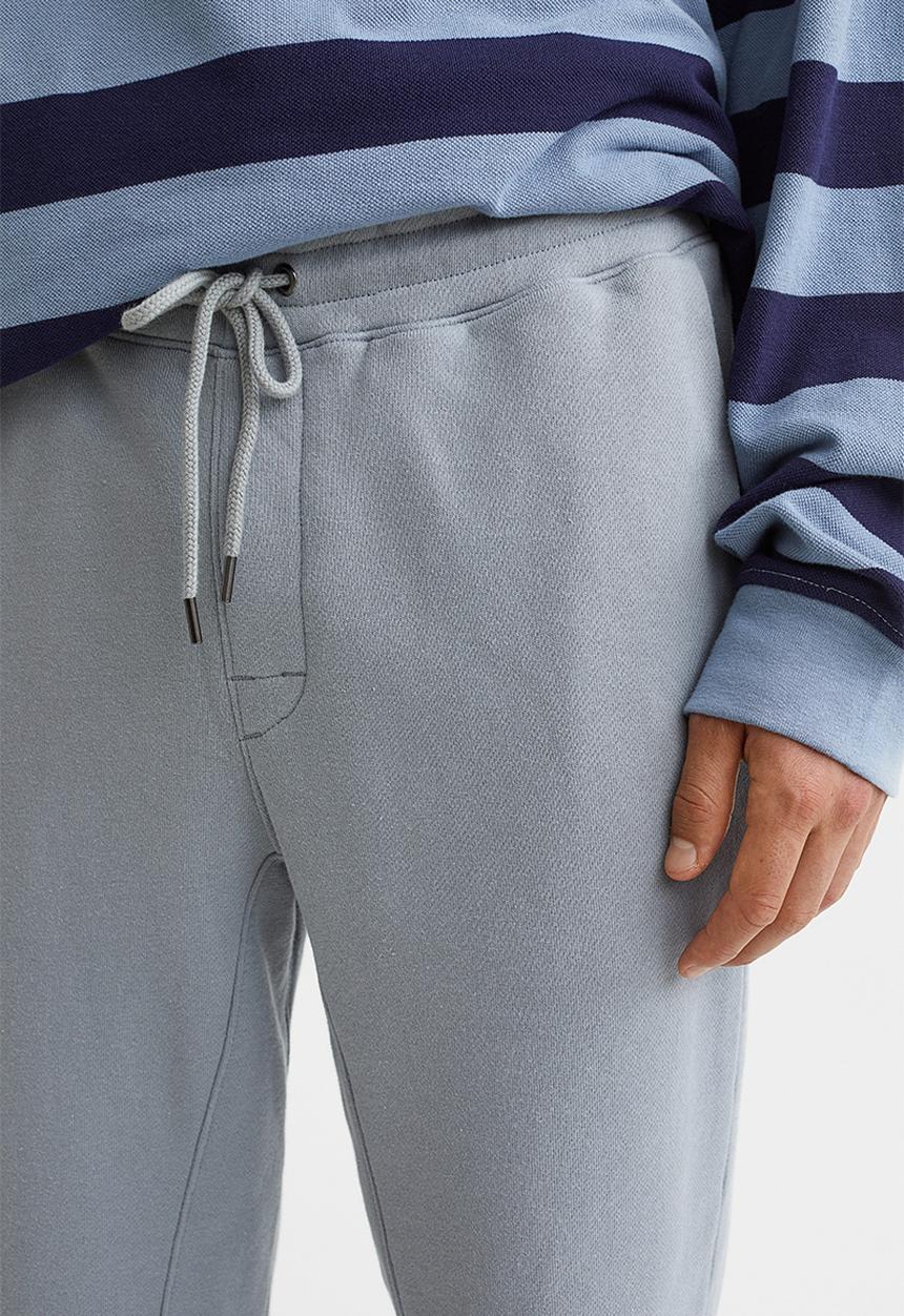 H&M - Regular fit sweatpants - light grey-blue