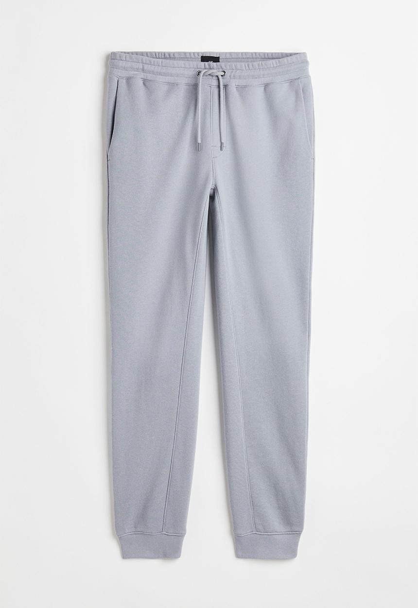 H&M - Regular fit sweatpants - light grey-blue