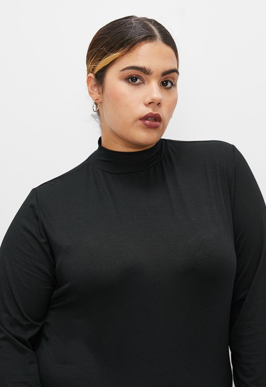 Superbalist - 2 pack turtle neck midi dress - black & neutral