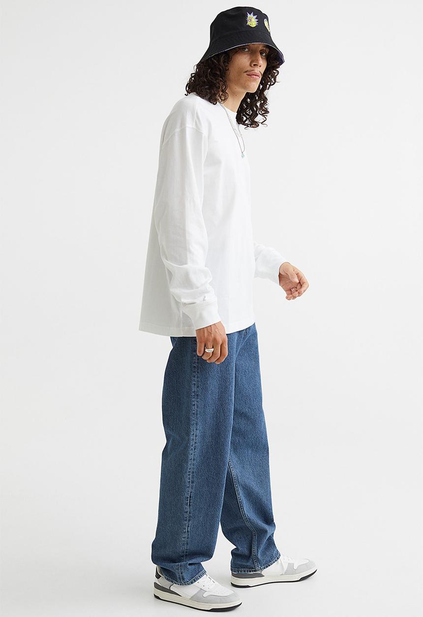 H&M - Relaxed fit jersey top - white