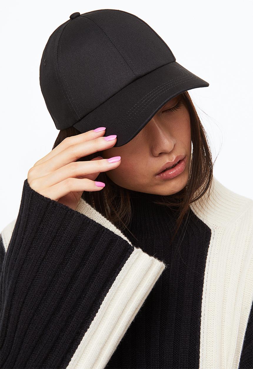 H&M - Cotton cap - black