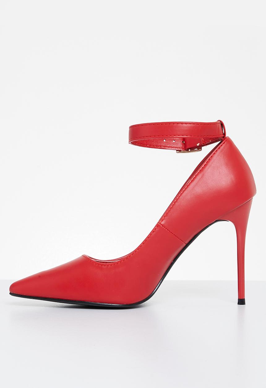 Superbalist - June ankle strap stiletto heel - red