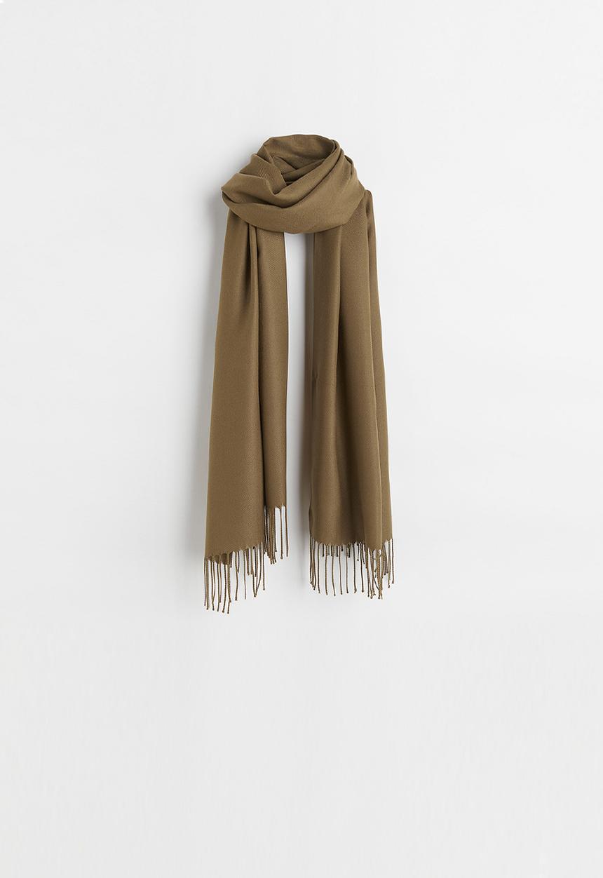 H&M - Scarf - dark khaki green