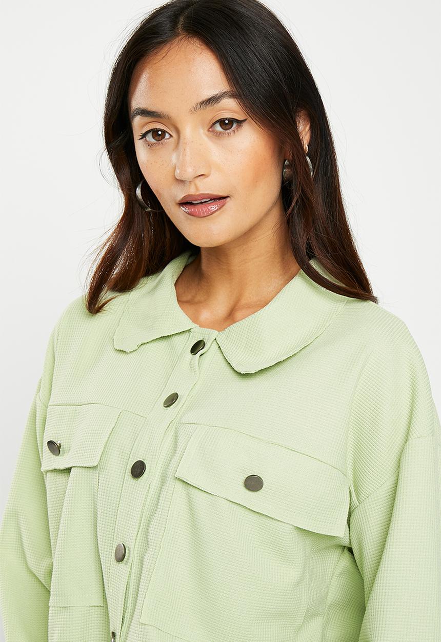dailyfriday - Corduroy shacket - sage