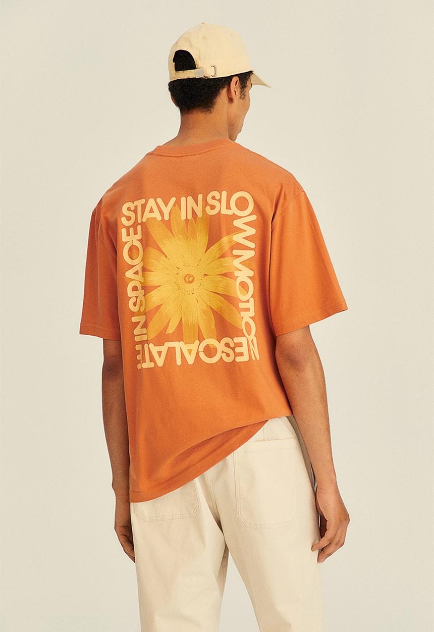 H&M - Relaxed fit cotton T-shirt - dark beige/slow motion