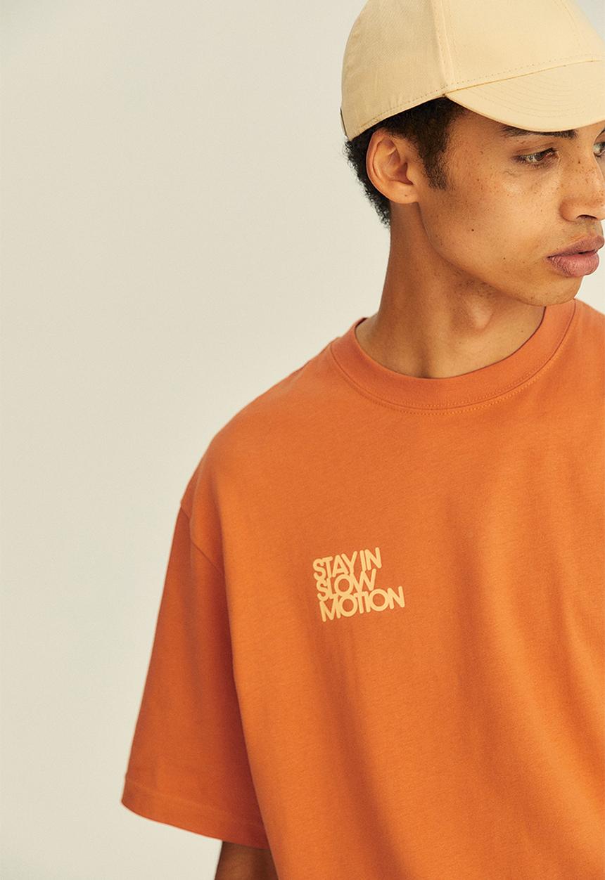 H&M - Relaxed fit cotton T-shirt - dark beige/slow motion