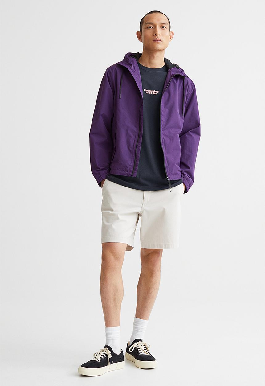 H&M - Relaxed fit cotton T-shirt - dark blue/swimming