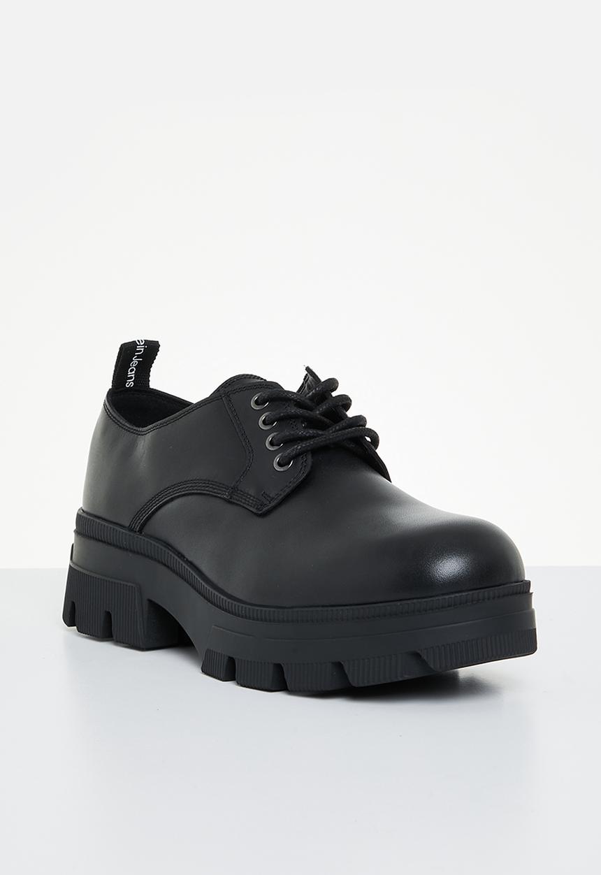 Calvin Klein - Chunky combat derby wn - black