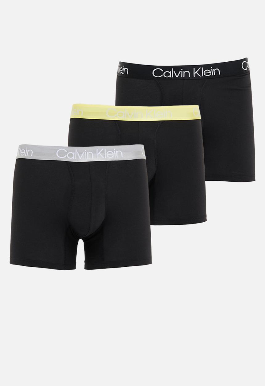 Calvin Klein - Boxer brief 3 pack - b - iron ore / mesquite lime / black