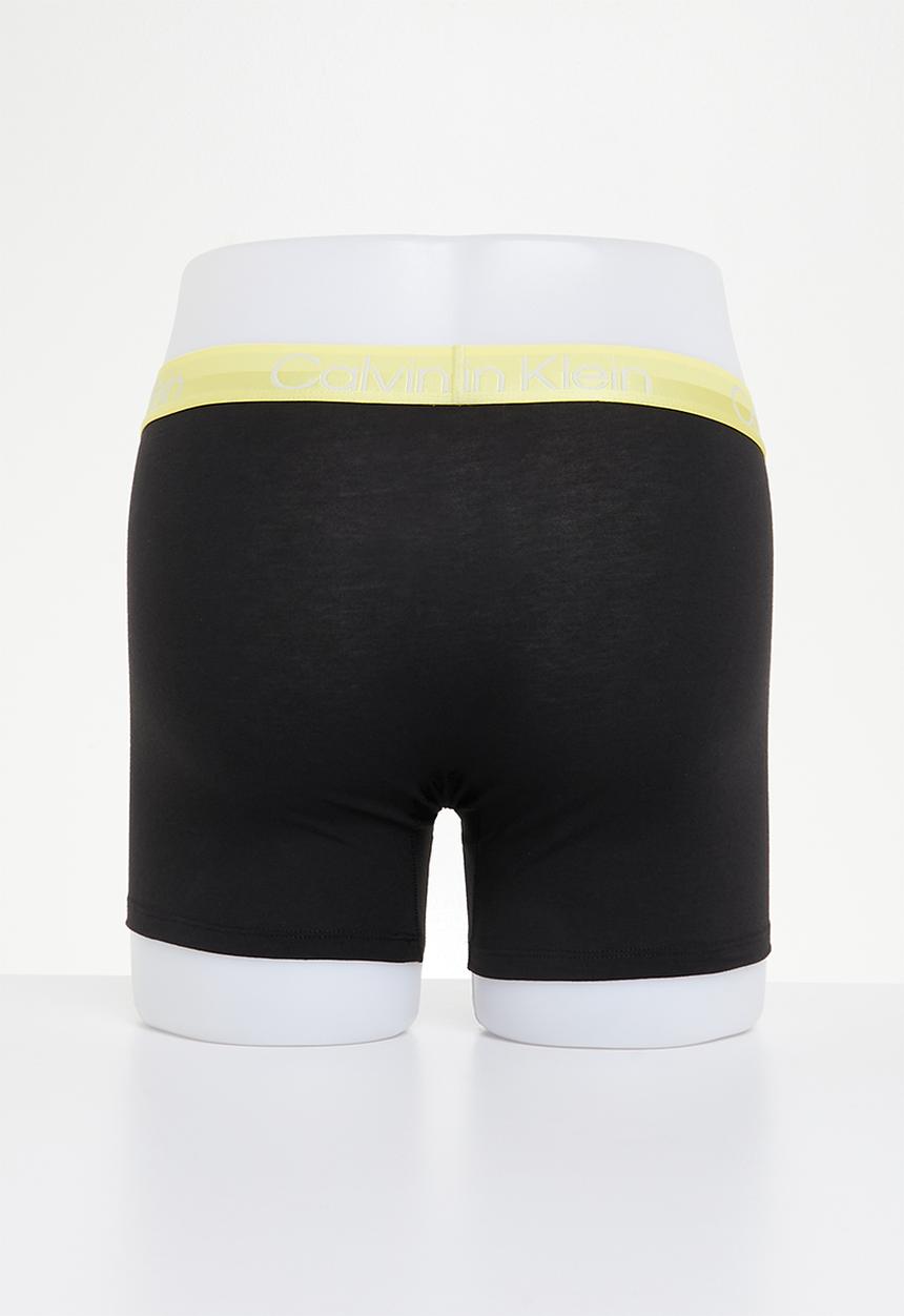 Calvin Klein - Boxer brief 3 pack - b - iron ore / mesquite lime / black