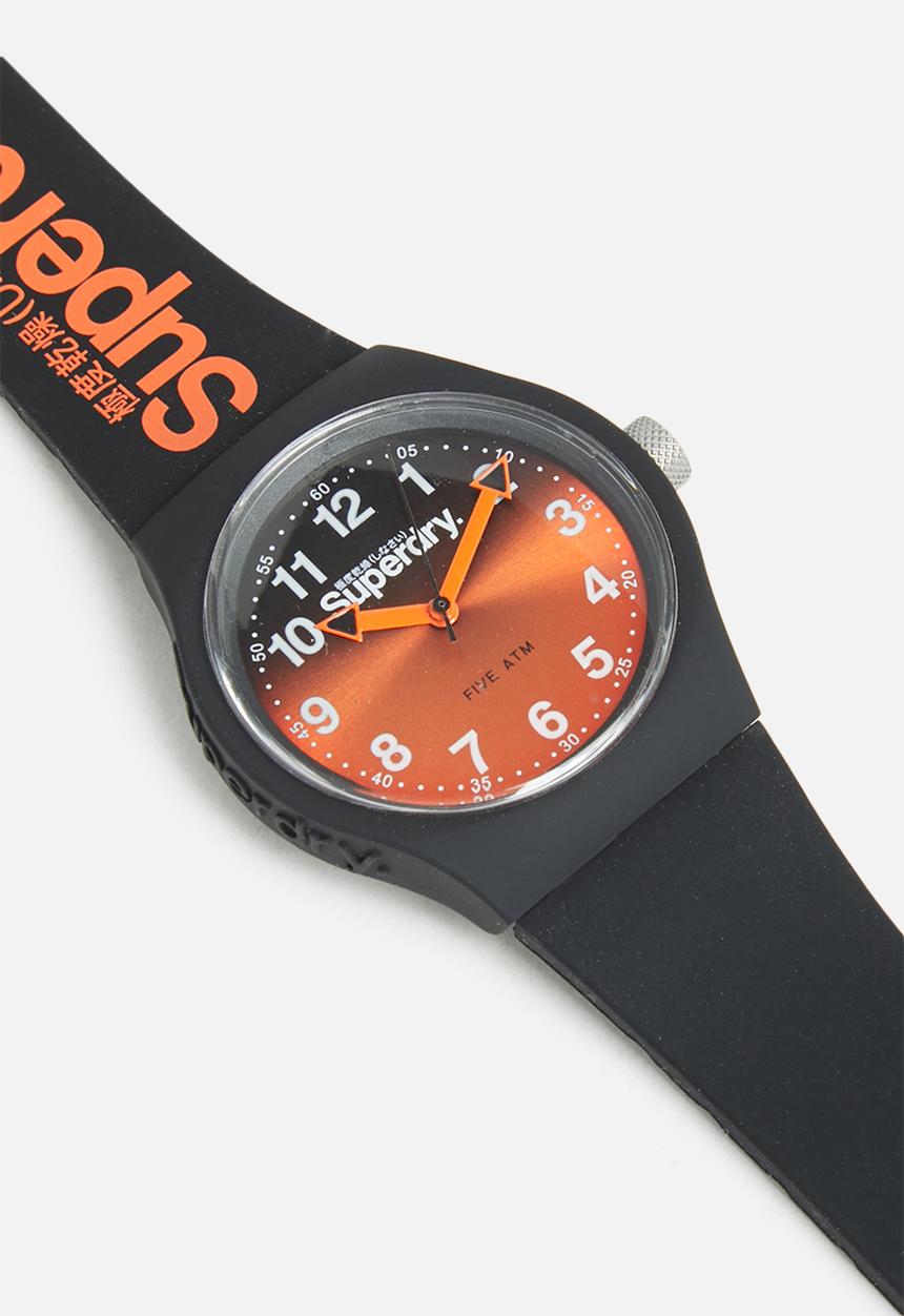 Superdry. - GTS Urban laser - black silicone d