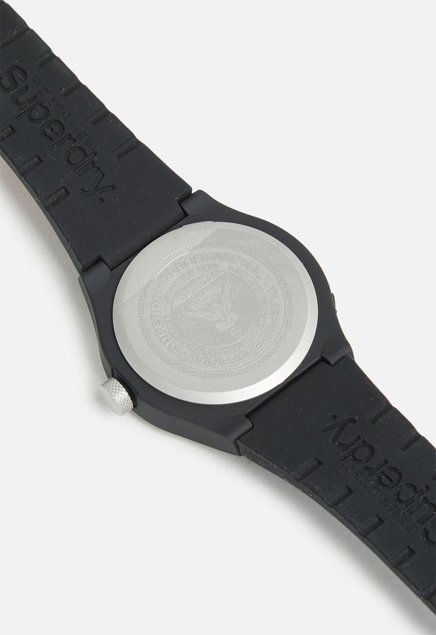 Superdry. - GTS Urban laser - black silicone d