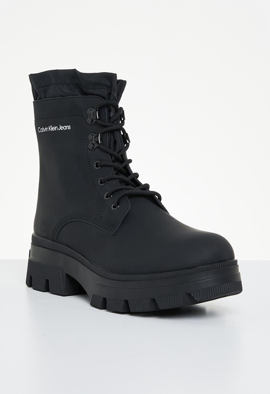 Calvin Klein - Chunky combat laceup hiking - black