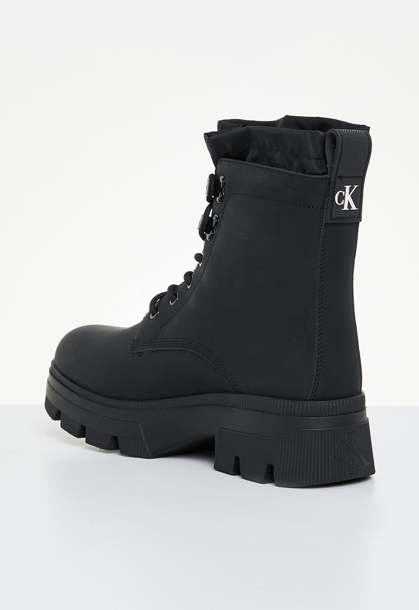 Calvin Klein - Chunky combat laceup hiking - black