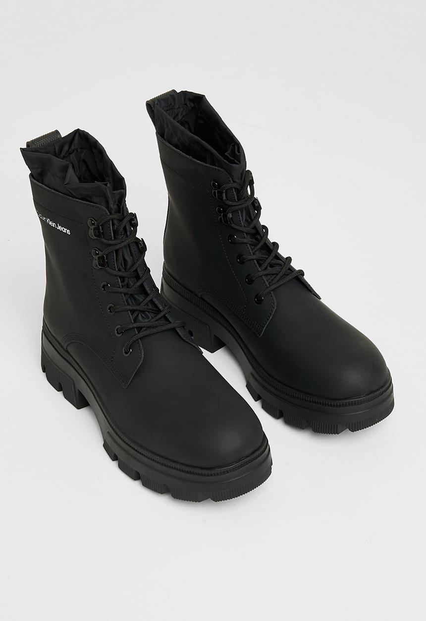 Calvin Klein - Chunky combat laceup hiking - black
