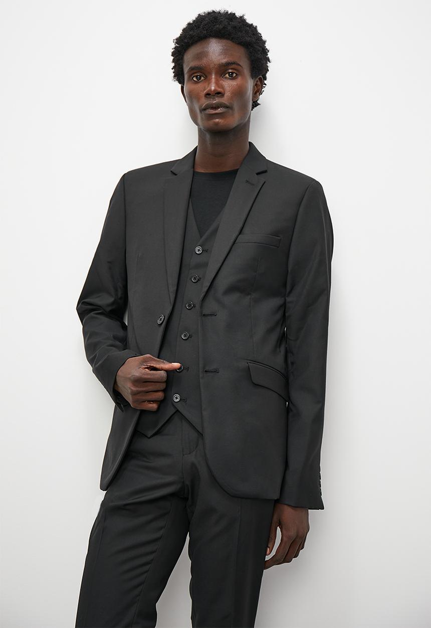 Superbalist - Soho slim fit 2-button single vent blazer - black