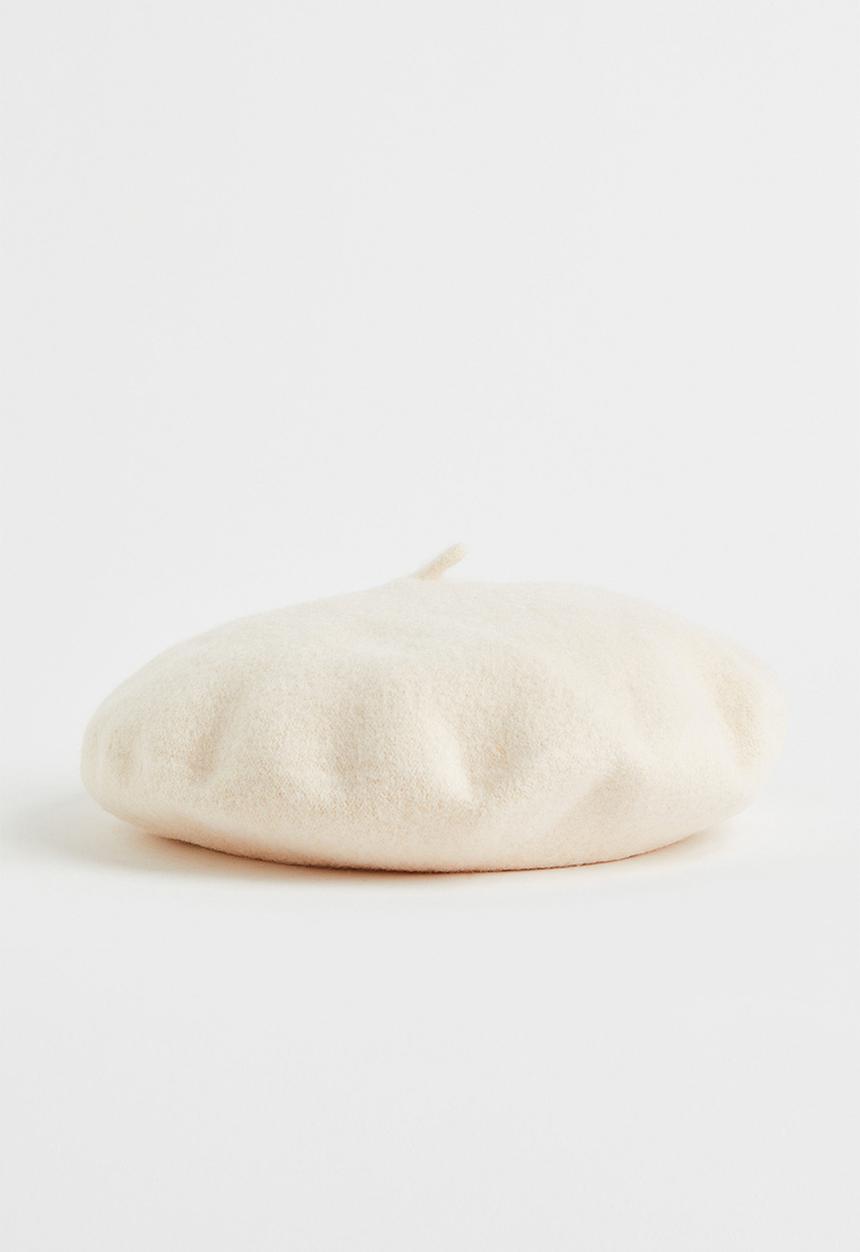 H&M - Wool beret - cream