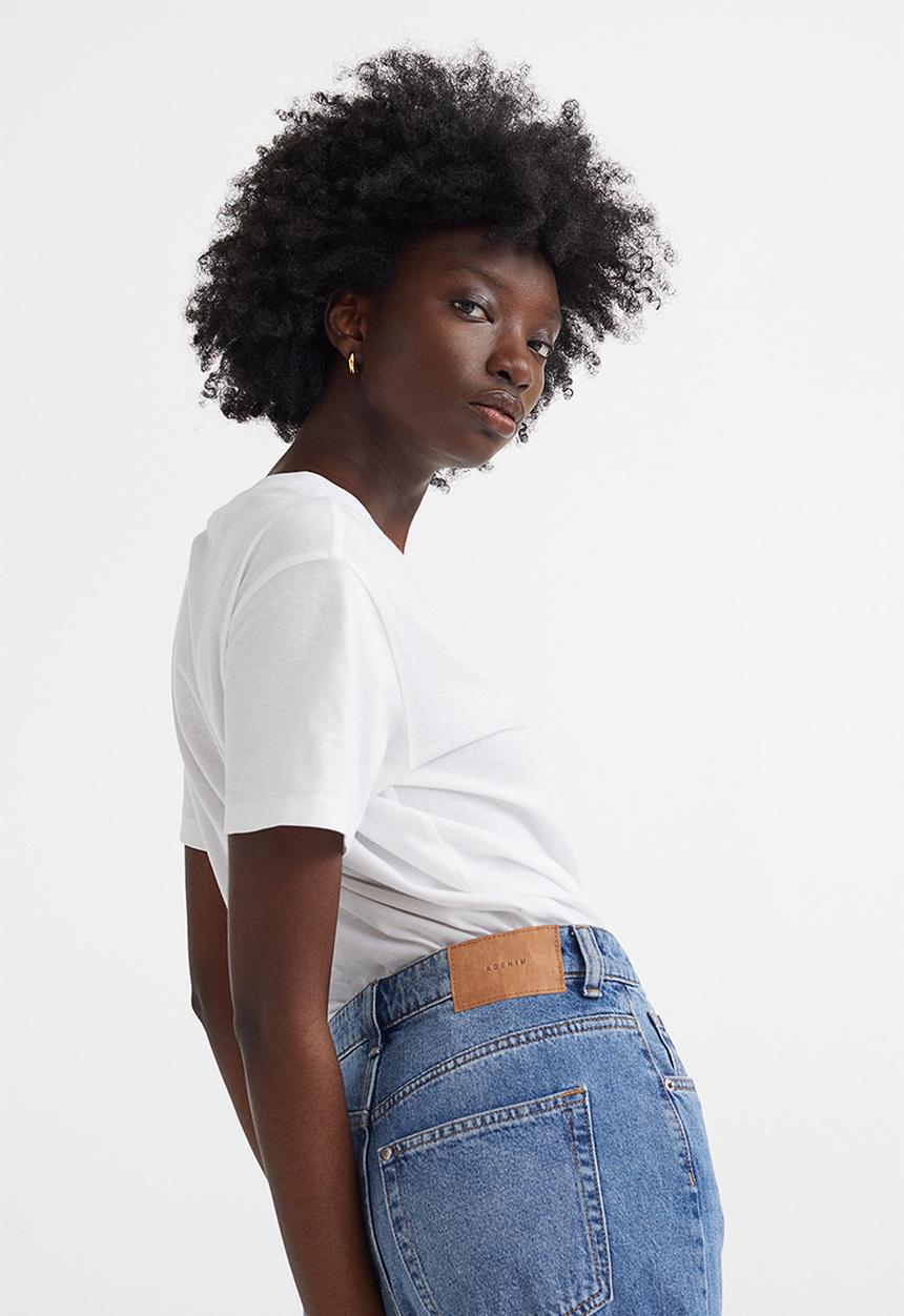 H&M - Cotton T-shirt - white