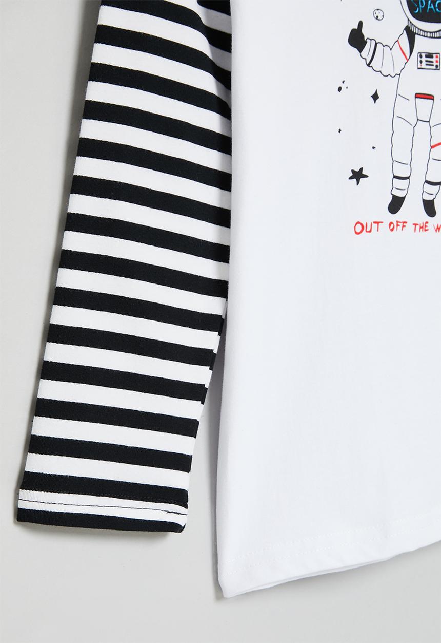 Pop Candy - Boys twofer tee - white