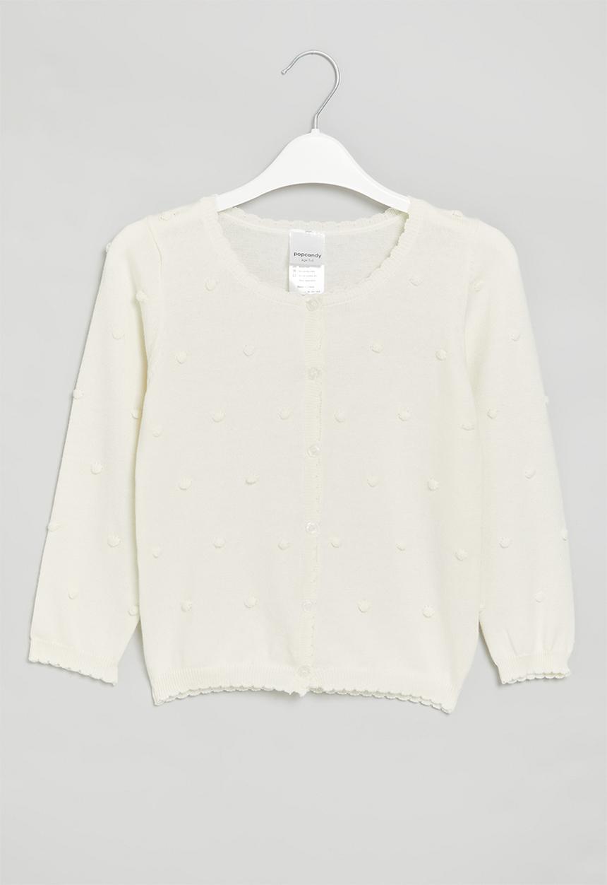 Pop Candy - Girls cardigan - white