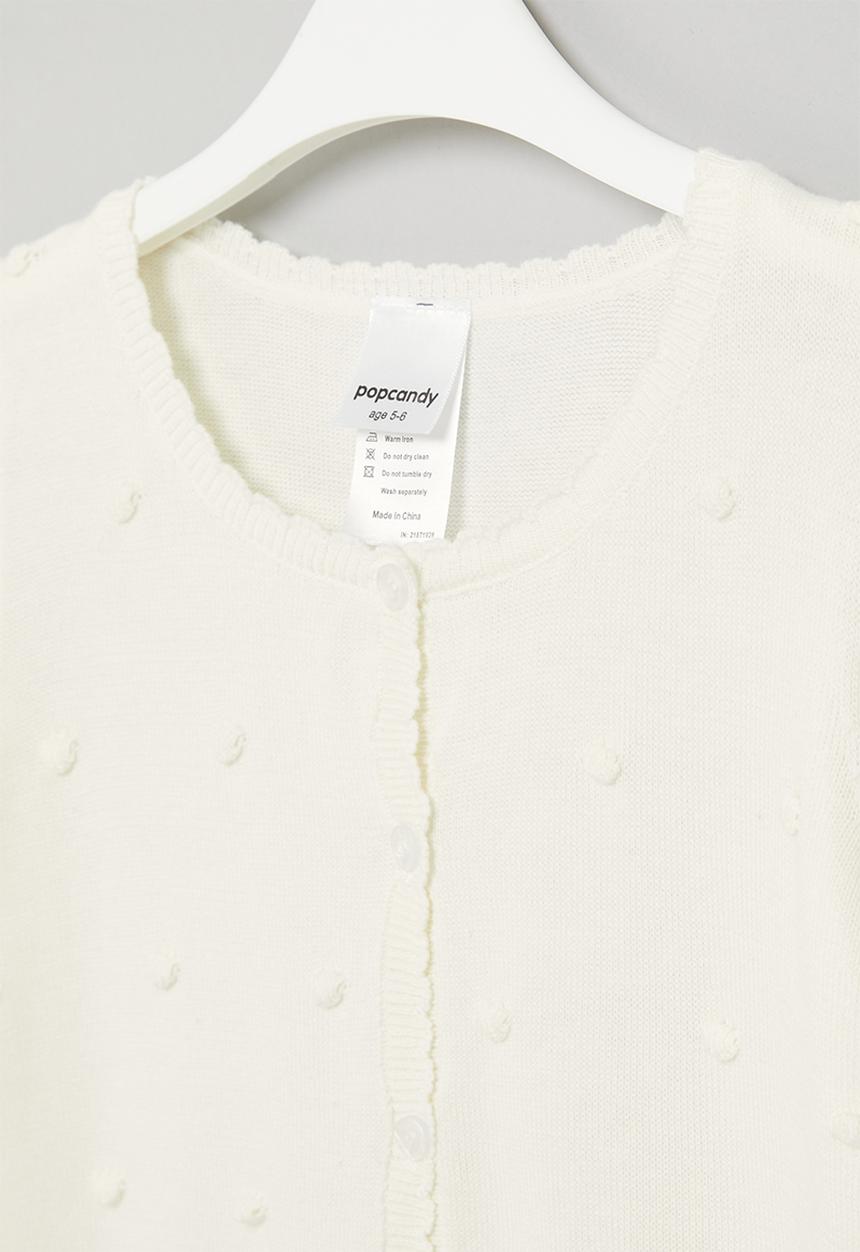 Pop Candy - Girls cardigan - white