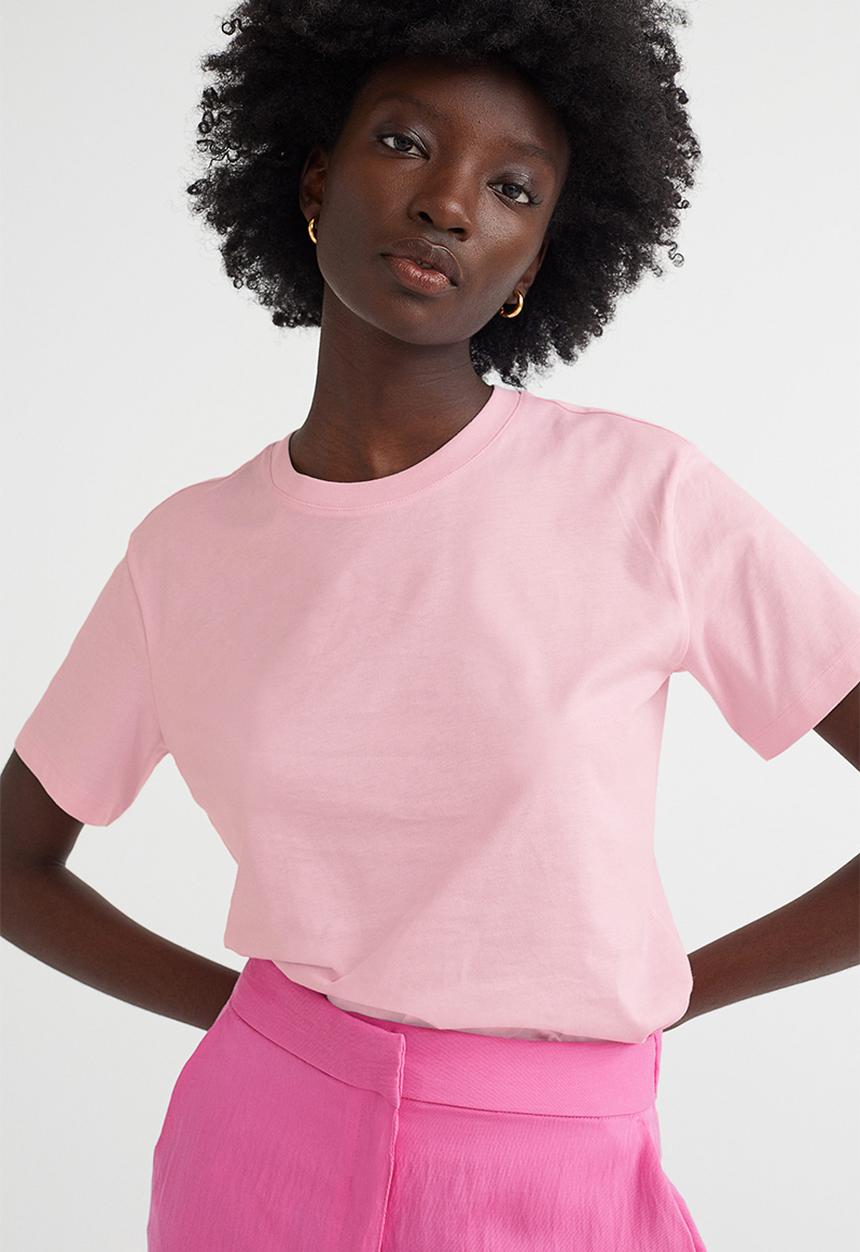 H&M - Cotton T-shirt - pink