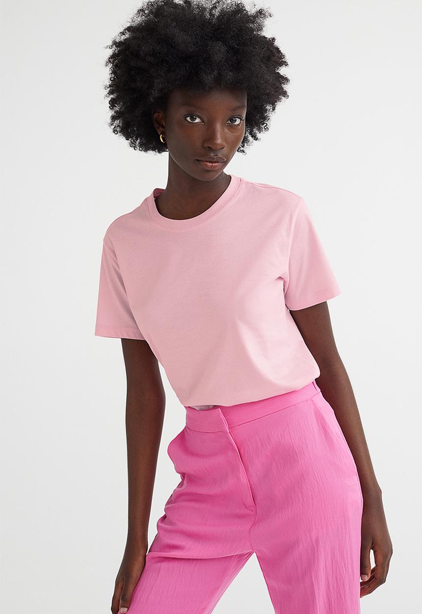 H&M - Cotton T-shirt - pink