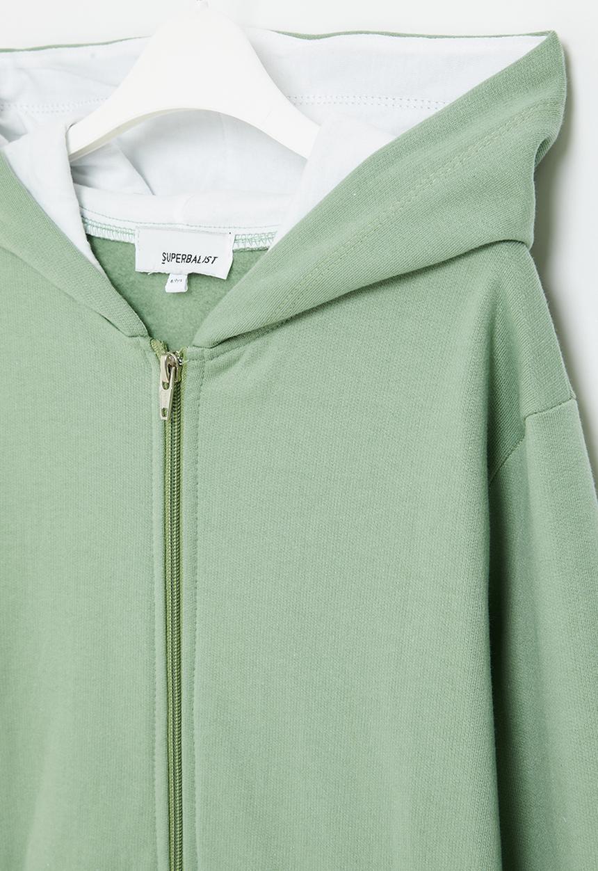 Superbalist - Boys zip through hoodie - fatigue