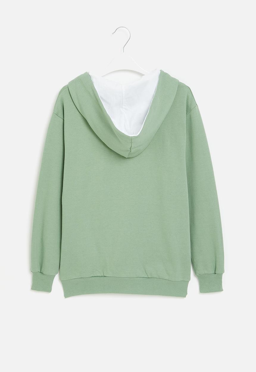 Superbalist - Boys zip through hoodie - fatigue