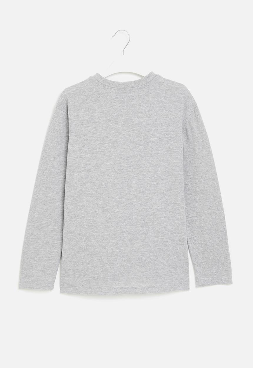 Superbalist - Boys graphic long sleeve  tee - grey 