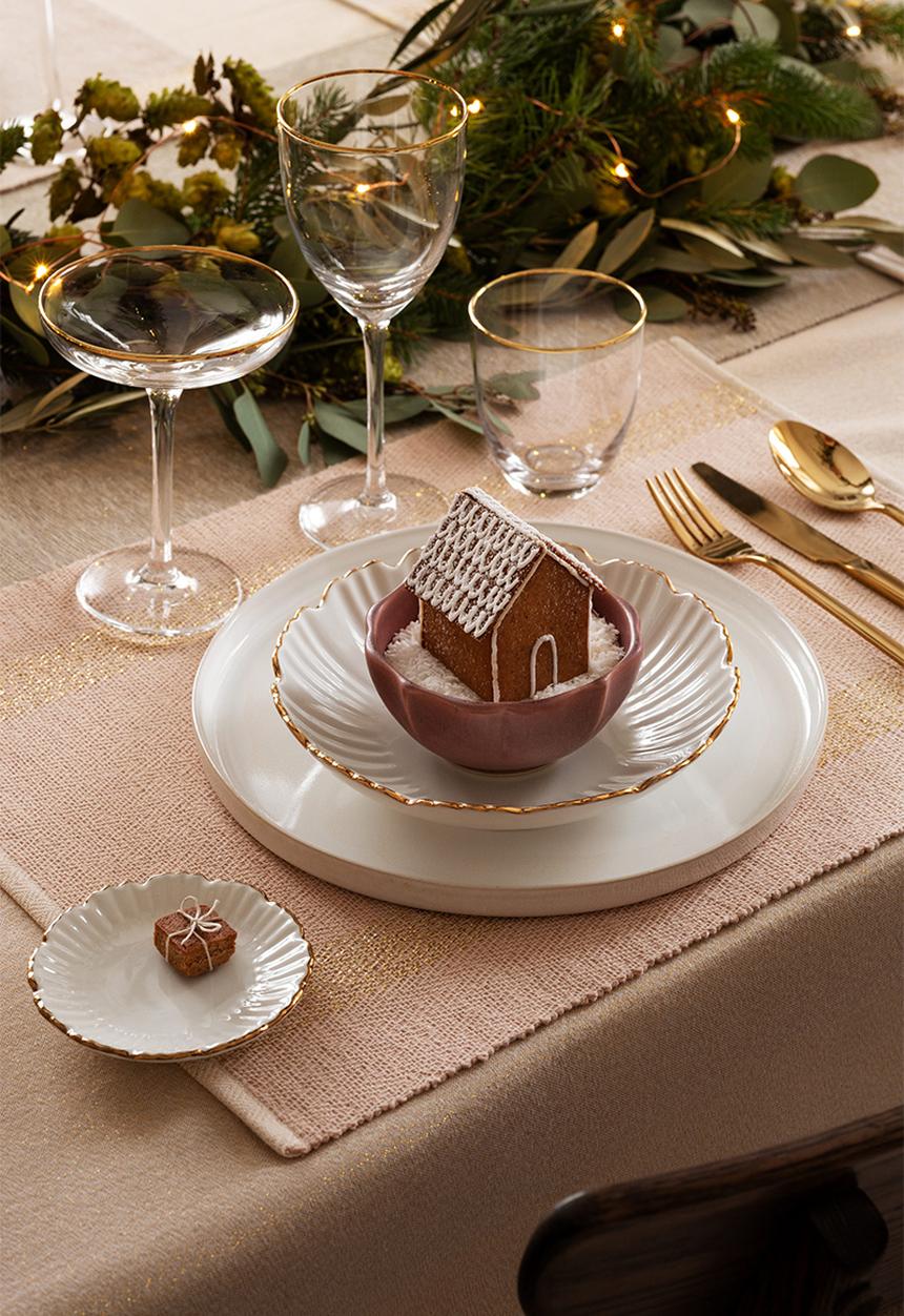 H&M - Porcelain mini plate - white/multi