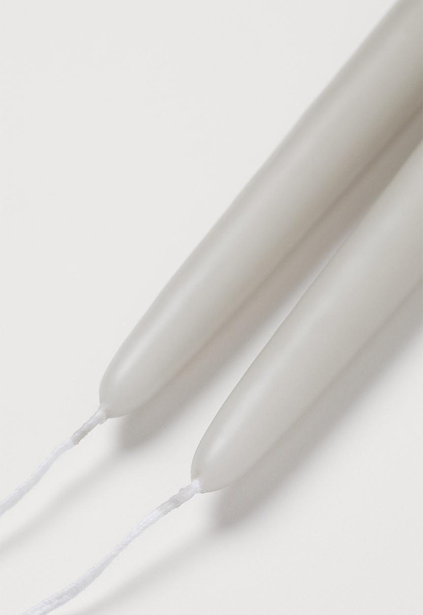 H&M - 2-pack tapered candles - grey/beige