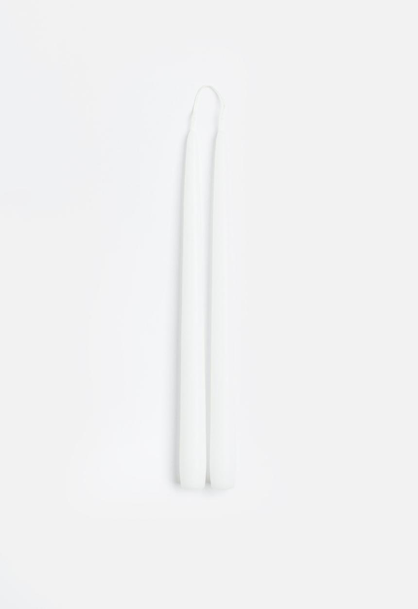 H&M - 2-pack tapered candles - white