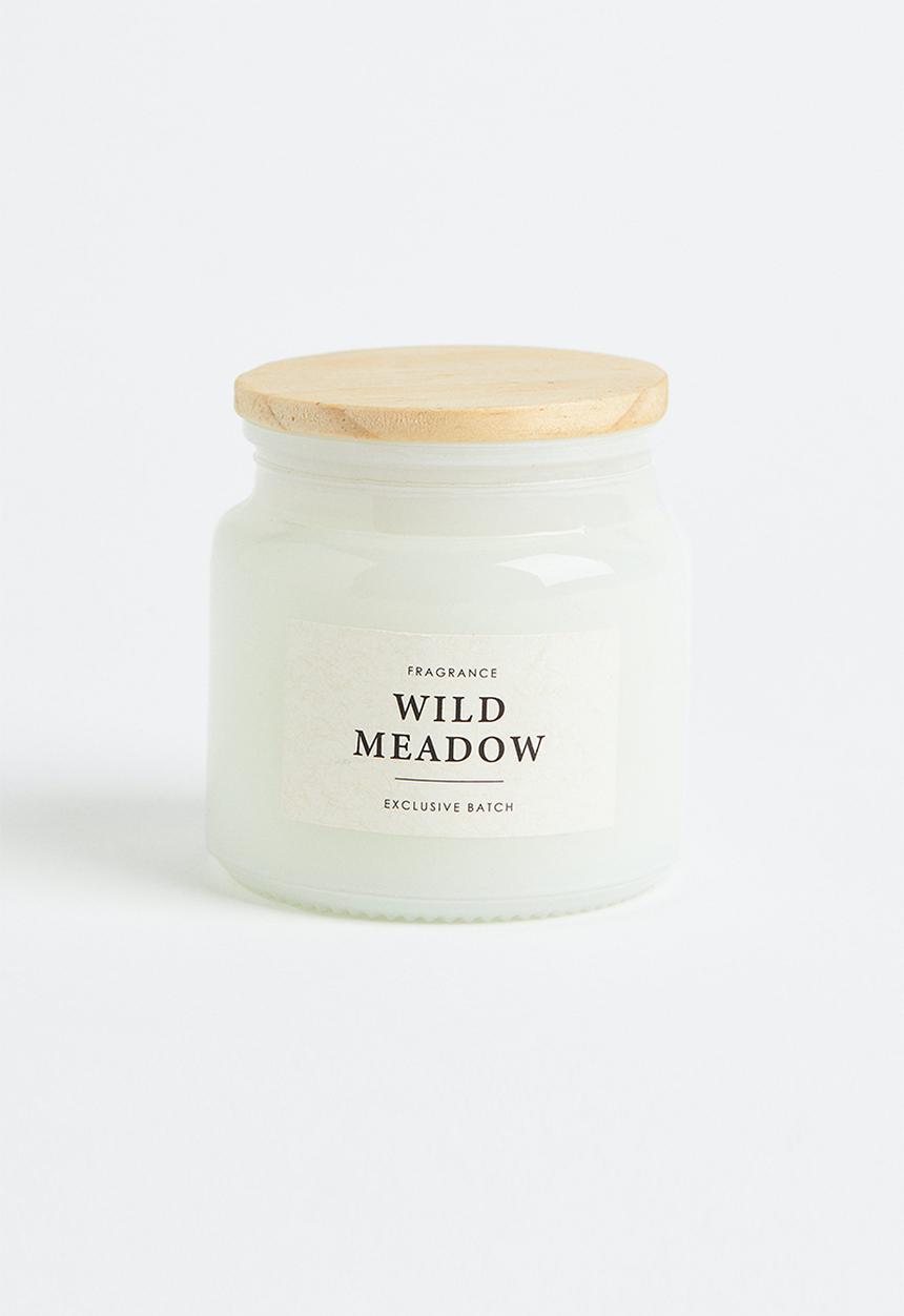 H&M - Scented candle in glass holder - white